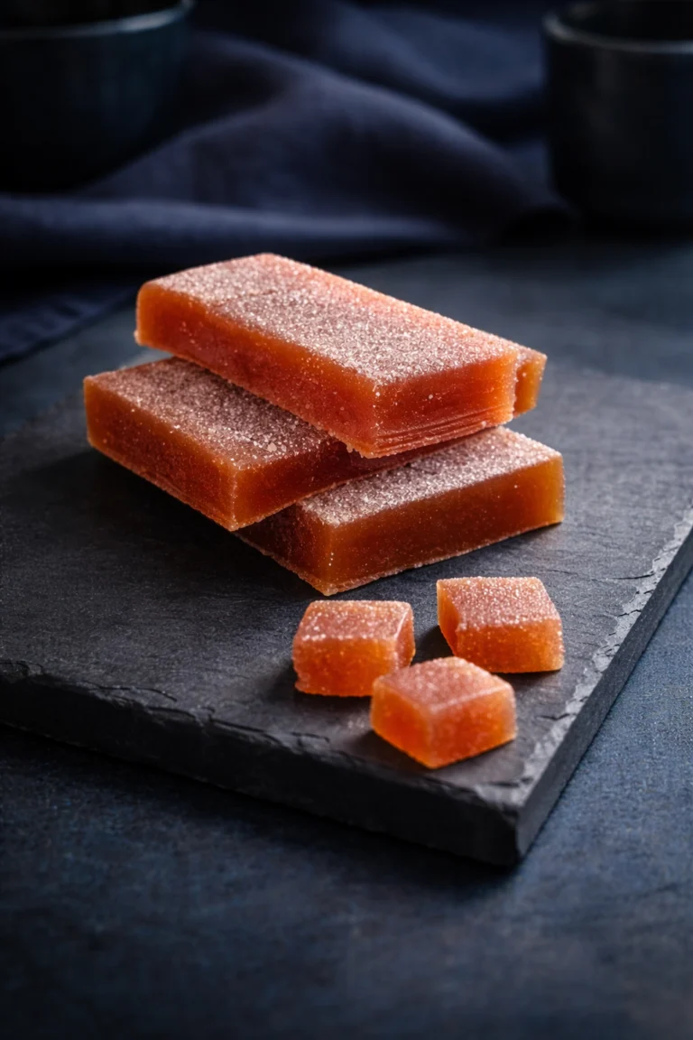 Pâte de fruit coing vanille